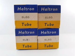 4 X 6l6g Haltron,  Nos/nib Tubes.  Square Getter 1960´s C4.  En - Air