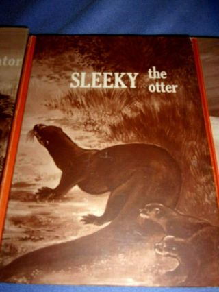 3 Vintage 1964 to 1966 Books Ruff Wolf Sleeky Gatie Wildlife Adventure Series 3