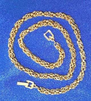 Vintage Luxe 18 " Givenchy Gold Tone Double Link Chunky Chain Necklace Stunning