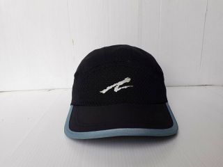 Vintage Andre Agassi Nike Black - Blue Tab Cap Hat Tennis Mesh Air Cool Adjustable