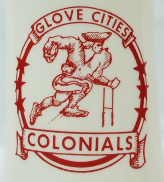 Vintage Glove Cities Colonials Mug Stein Gloversville Johnstown Ny Football Team