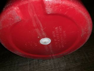 RUBBERMAID Vtg 1 - Gallon Plastic Water Jug Cooler Red Two Handle Gott 1524 (C) 4