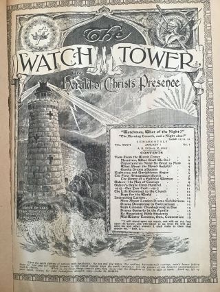 Watchtower Magazines 1915 Complete Year 24 Issues Jehovah’s Witnesses Originals. 2