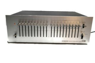 Pioneer Sg - 9500 Stereo Graphic Equalizer.  Silver Face Eq.