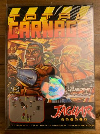 Atari Jaguar Total Carnage / Towers II,  Songbird Mistake Complete - in - box 4