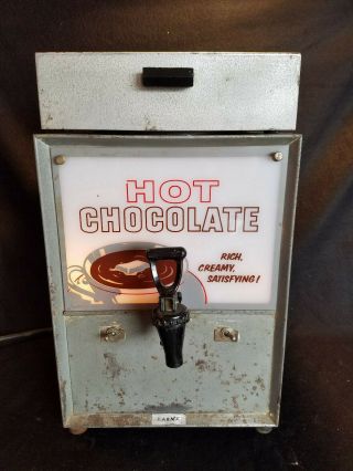 VINTAGE DRIVE IN THEATRE SNACK BAR LIGHTED HOT CHOCOLATE MACHINE DISPENSER 2