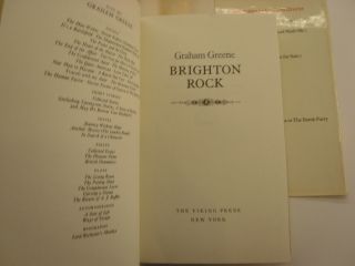 Brighton Rock,  Graham Greene,  The Collected Edition,  DJ,  1981 4
