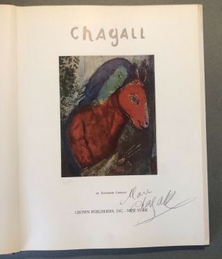 Marc Chagall Hand Signed Book 2