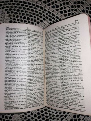 Vintage John C Winston Universal Edition Dictionary 1914,  DARVO POCKET ED. 5