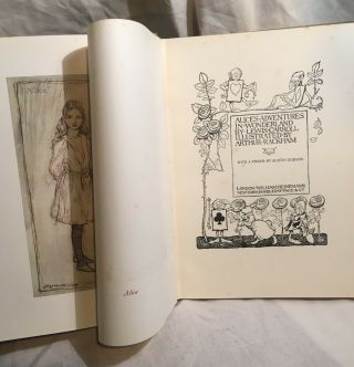 Alice in wonderland.  1907 Arthur Rackham Illustrations.  1st Edition. 3