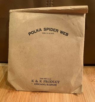 Vintage 1938 Lace Making Polka Spider Web K&k Products Patent 2132265