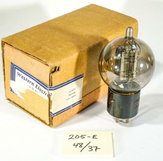 Western Electric 4205 - E / 205 - D British Audio Tube - Tests Strong - We Box