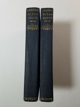 Bleak House Parts 1 & 2 Of Charles Dickens Volumes 22 & 23 Collier 1900