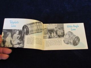Vintage 1955 Argus C3 Camera Accessory Lens Booklet Q556 4
