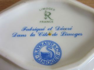 Vintage Raynaud & Co Limoges France Porcelain painted porcelain Jewelry Dish 8
