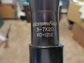 Vintage Western Field Rifle Scope 3 - 7x20 60 - 1212 2