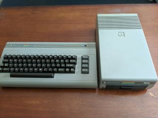Commodore 64 With Power Supply And Matching 1541 Disk Drive
