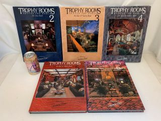 TROPHY ROOMS AROUND THE WORLD IDEA BOOKS SHERMAN HIMES 2 - 6 HARDCOVER 12