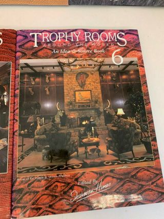 TROPHY ROOMS AROUND THE WORLD IDEA BOOKS SHERMAN HIMES 2 - 6 HARDCOVER 6