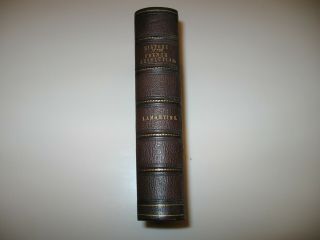 Antique Leather Bound Book " History Of The French Revolution " Alphonse Lamartine