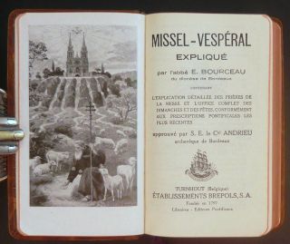 1947 - Vintage - Evening Prayer Book in French and Latin - Missel - Vespéral 5