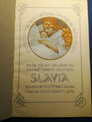 Slavia.  Starostlivym matkam/ Caring mothers / ilustration by Alfons Mucha 2