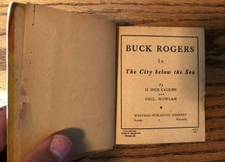 Buck Rogers in the City Below the Sea,  Big Little Book 765,  1934 Very Good 5