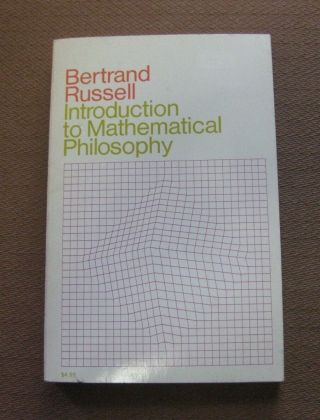 Introduction To Mathematical Philosophy By Bertrand Russell - 1st/4th Pb Nf