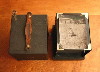 Kodak Brownie 3b Wet Plate Collodion Camera With Tinytpe/ferrotype Plates