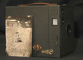 Kodak Brownie 3B Wet Plate Collodion Camera with Tinytpe/Ferrotype Plates 2