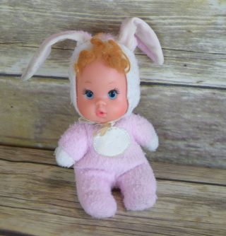 1983 Mattel Baby Beans Pet Beans Bunny Plush Doll Vintage