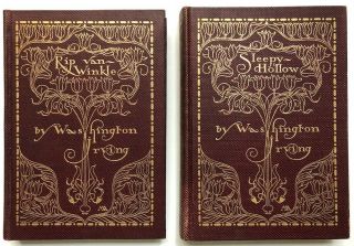Washington Irving / Rip Van Winkle The Legend of Sleepy Hollow 2 volumes 1st ed 2