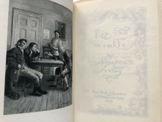 Washington Irving / Rip Van Winkle The Legend of Sleepy Hollow 2 volumes 1st ed 3