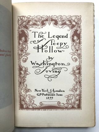 Washington Irving / Rip Van Winkle The Legend of Sleepy Hollow 2 volumes 1st ed 7