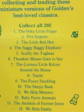 NIP Little Little Golden Books 3 &4 The Little Red Hen /Saggy Baggy Elephant 4