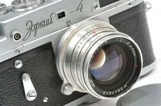 Rare Zorki 4 Rangefinder Camera Jupiter 8 Red Pi,  Based On Leica,  Cla,  1958