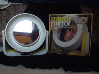 Vintage 1974 Clairol Mirror - Mirror All Purpose Lighted Mirror 2 Sides