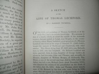 THOMAS LECHFORD ' S NOTE - BOOK 1638 - 1641/LAWYER/BOSTON/MASSACHUSETTS BAY/RARE 1885 5