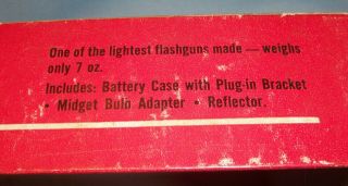 BOLSEY No.  2 FLASHGUN 35mm B2 & C Camera Flash Attachment,  Bulb Adapter & Box 5