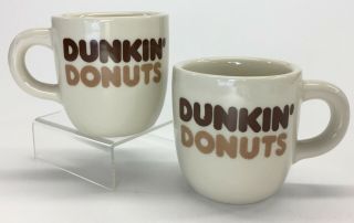 Vintage Dunkin Donuts Thick Wall Restaurant Ware Coffee Mug Cups By Rego