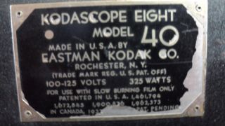 Kodascope Eight Model 40 & Model 50
