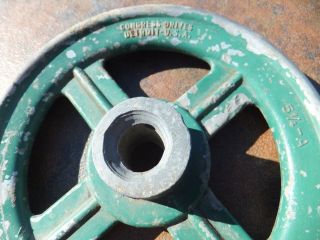 Vintage Congress Drives Detroit V Belt Spoked Pulley Wheel 5 1/4 