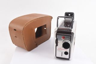 Vintage 8mm Kodak Brownie Movie Camera With Cine Ektanon 13mm Lens And Case V04