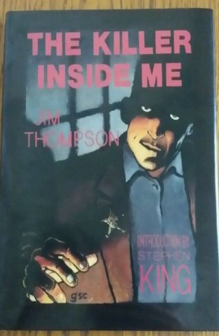 The Killer Inside Me By Jim Thompson Signed By Stephen King,  Collectors Book