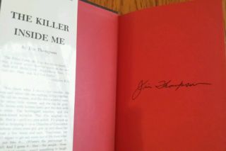 THE KILLER INSIDE ME by Jim Thompson signed by Stephen King,  Collectors Book 4
