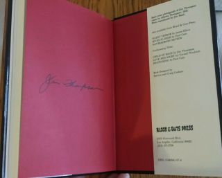 THE KILLER INSIDE ME by Jim Thompson signed by Stephen King,  Collectors Book 5