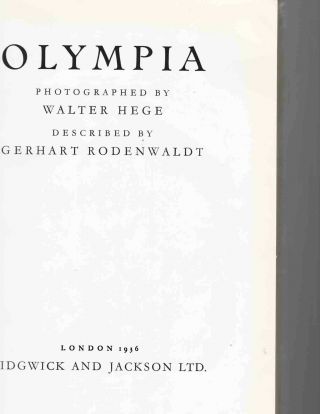 OLYMPIA 1936 book about Ancient Greece published for the Olympic Games 148 pict. 3