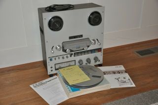 Teac X - 10R Dual Capstan Stereo Reel to Reel Tape Recorder with Hubs and Reels 12