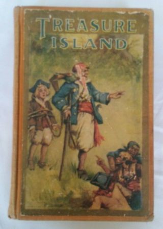 Treasure Island By Robert Louis Stevenson - Saalfield Publishing 1920s Vintage