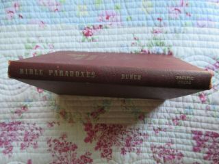 Vintage 1953 BIBLE PARADOXES by Taylor G.  Bunch Pacific Press Publ. 2